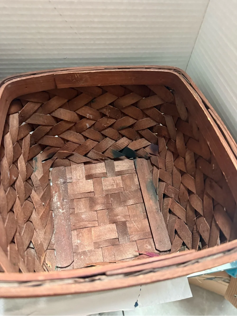 Unbranded Brown Woven Storage Baskets - Set of 2 - 1=9 1/2” & 1=10 1/2”